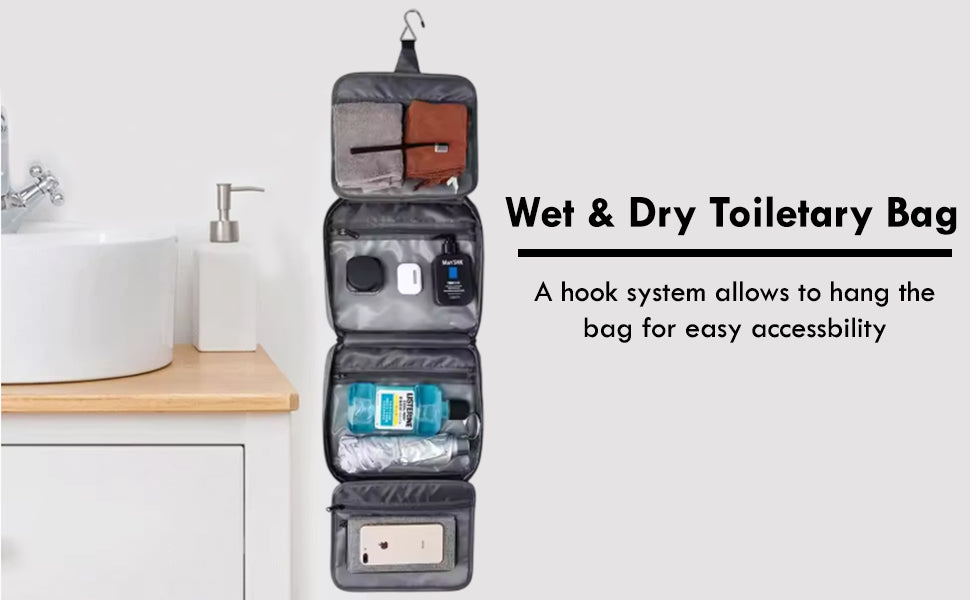 Mark Rayden Travel Storage Bag| Compact Size and Large Capacity Multi-Layer | Toiletry Bag