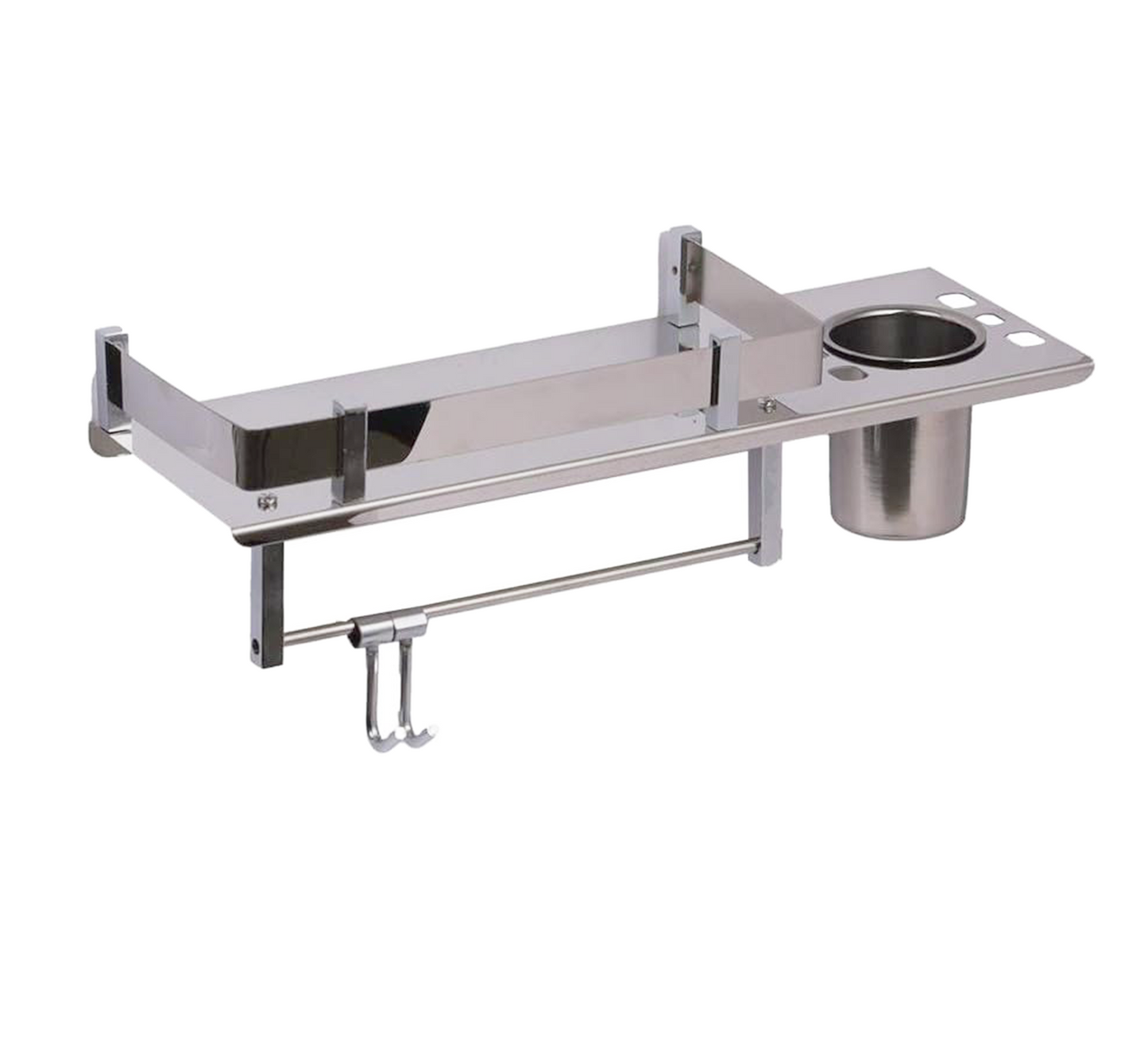 Irestap Shr04 3in 1 Multipurpose Shelf Stainless Steel With Soap Dispenser And Towel Holder