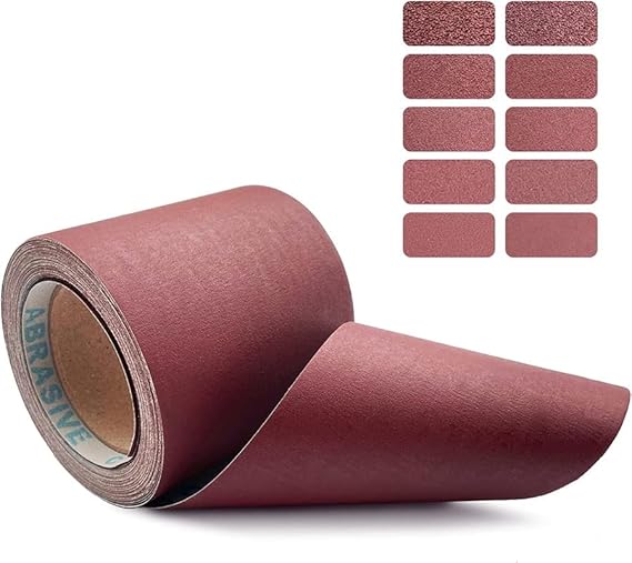 10 Meter x 4 Inch Sandpaper Roll – Wet & Dry Sanding | Heavy-Duty Abrasive for Metal, Wood, Wall Polishing & Grinding