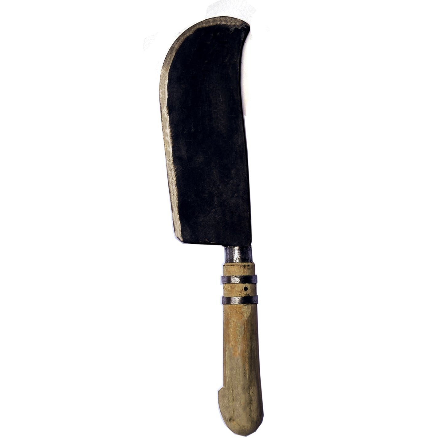 Loha Heavy-Duty Traditional Meat Cleaver | Handmade High-Carbon Iron Steel Blade | Wooden Grip with Steel Ring Handle | Premium Butcher Knife