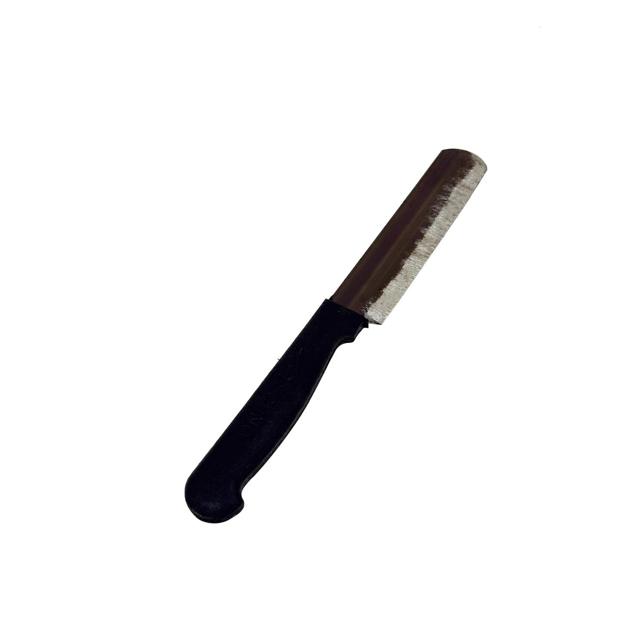 Handmade Iron Kitchen Knife | High-Carbon Steel Blade with True Edge Sharpness | Durable & Reliable | Black with Silver Finish