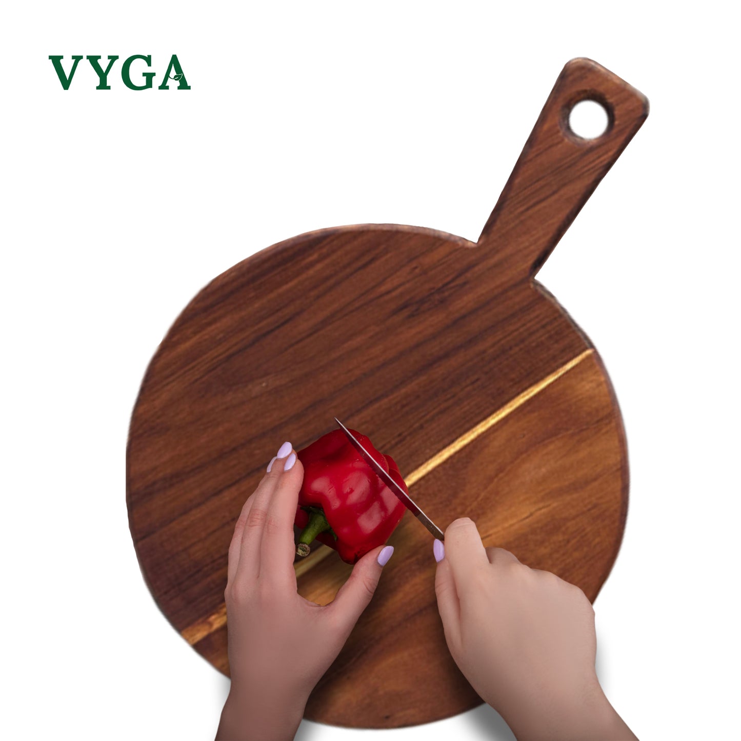 Vyga Teakwood Chopping Board β Chop Fresh. Stay Clean. No Toxins. D.RND