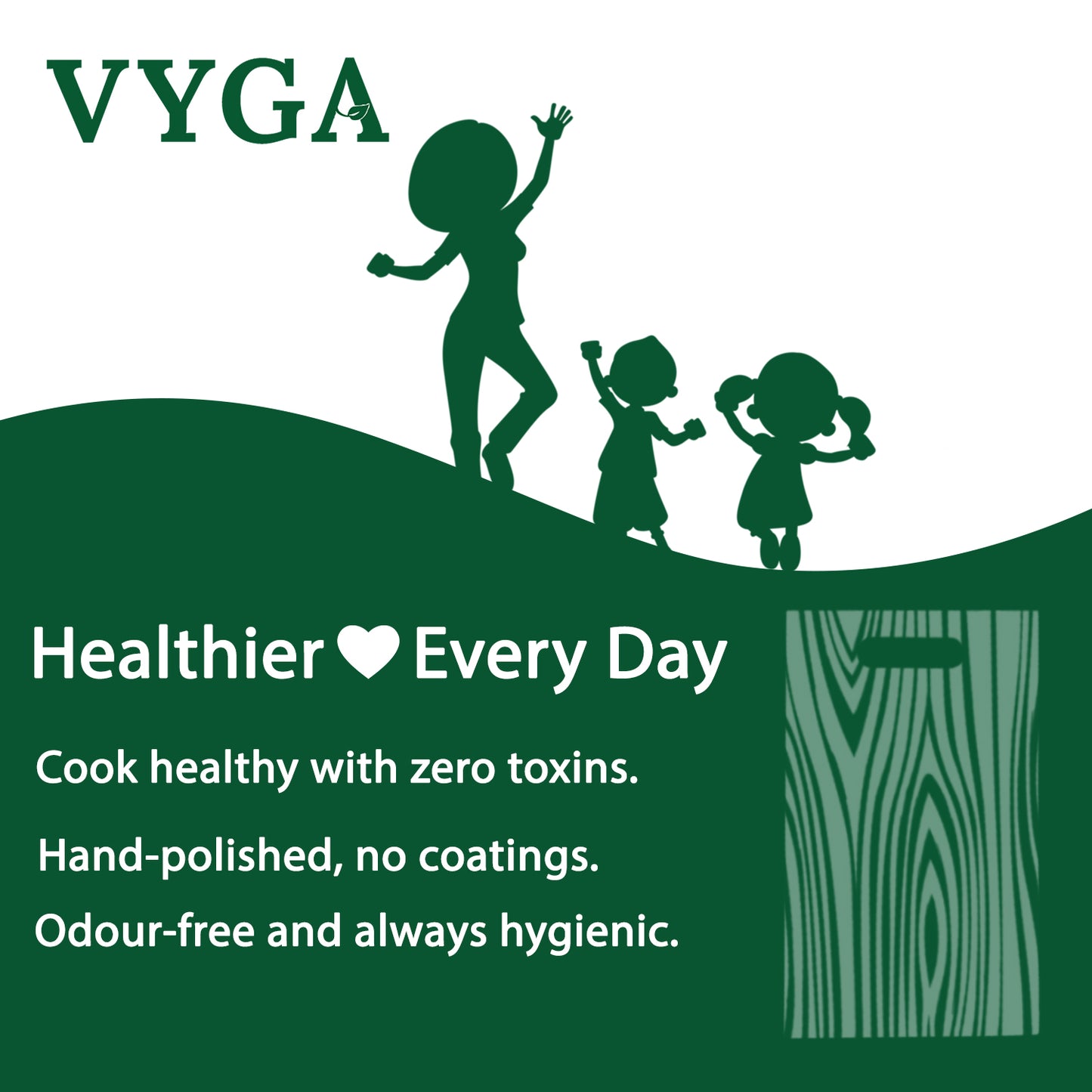 Vyga Teakwood Chopping Board β Chop Fresh. Stay Clean. No Toxins. D.SQR