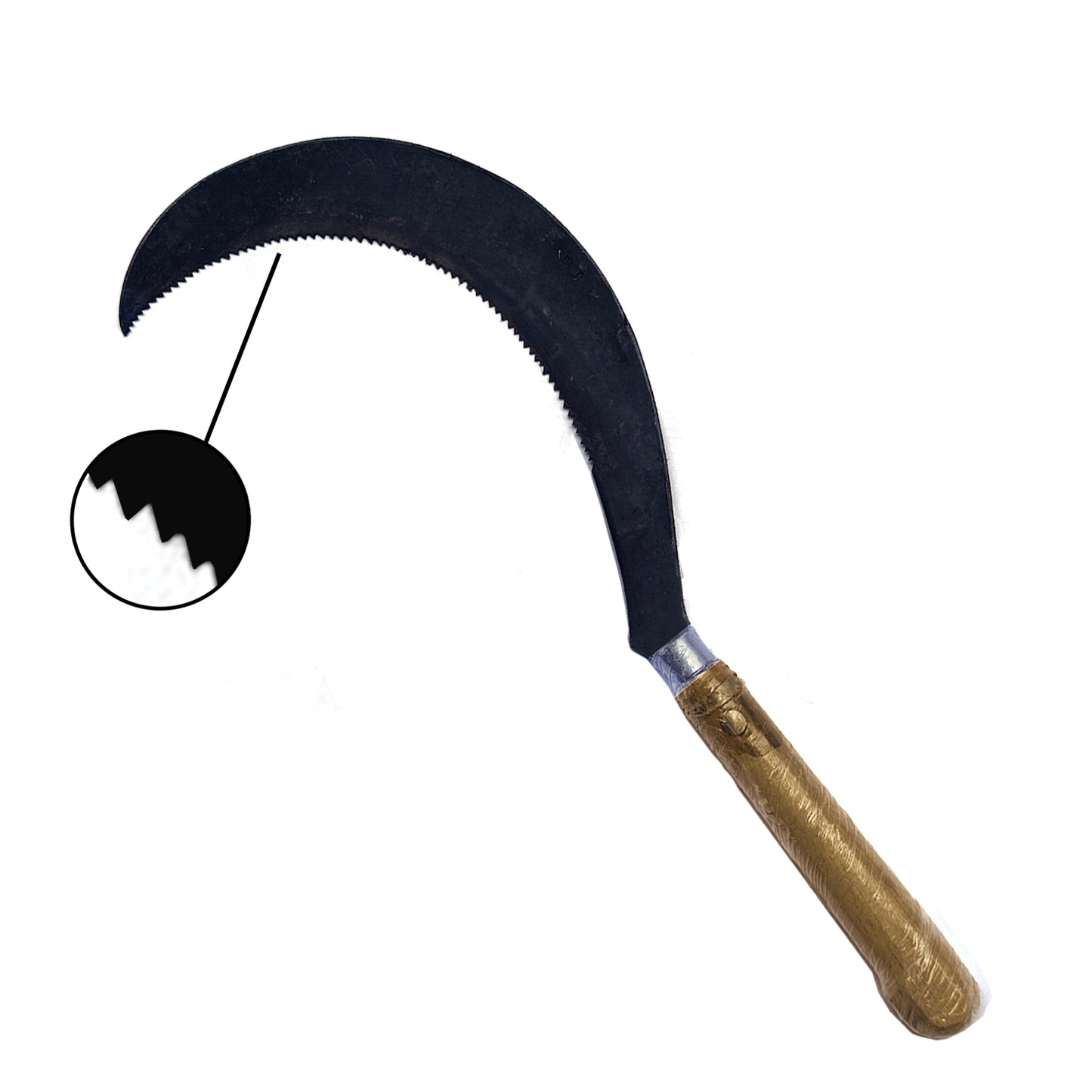 Traditional Handmade Kitchen Knife – Medium Size, High-Tempered Iron Steel, Full Tang, Wooden Handle, Multi-Purpose for Cutting