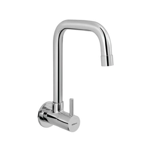 Somany Florence Extended Sink Cock with Flange | Wash Basin Tap - Brass Sink Cock_272210190191