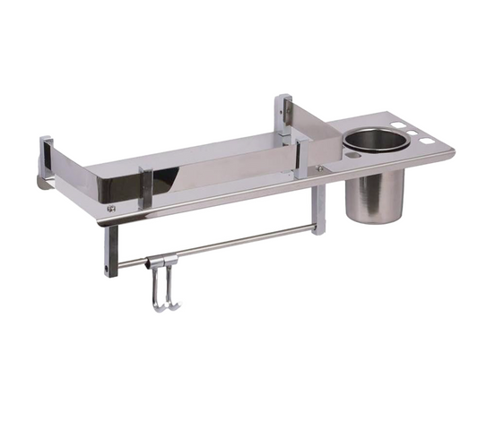 Irestap Shr04 3in 1 Multipurpose Shelf Stainless Steel With Soap Dispenser And Towel Holder