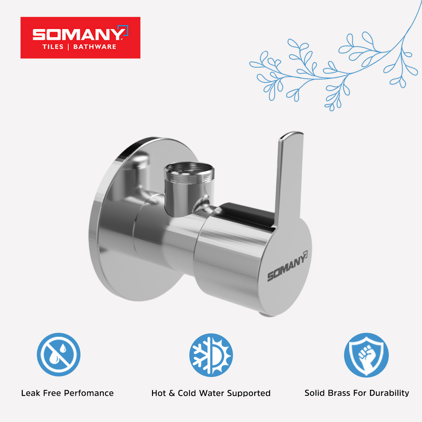 Somany Hemal Plus Heavy Brass Angle Stopcock Valve _ 272151250011