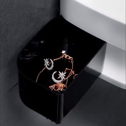 Pebble PVC Self-Adhesive Bathroom Shelf: Versatile for Bathroom & Kitchen | Corner Shelf Option Included
