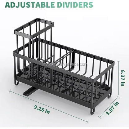 Sink Organizer – Keeps Countertops Dry, Stores Sponges, Soap, and Brushes, Perfect for Kitchen and Bathroom Use