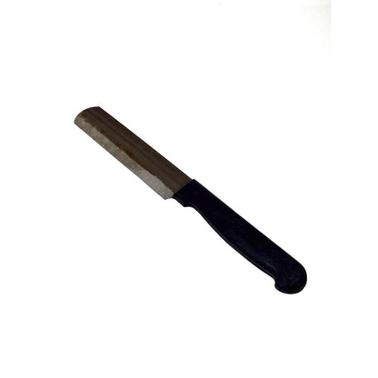 Handmade Iron Kitchen Knife | High-Carbon Steel Blade with True Edge Sharpness | Durable & Reliable | Black with Silver Finish