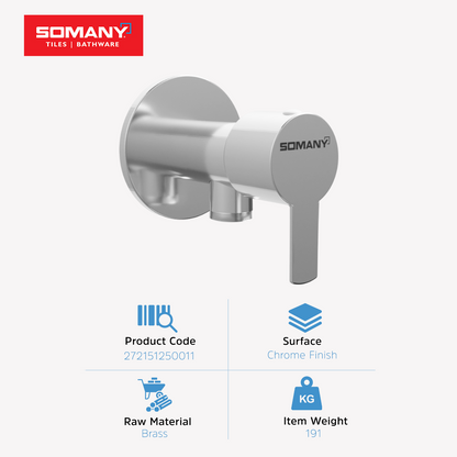 Somany Hemal Plus Heavy Brass Angle Stopcock Valve _ 272151250011