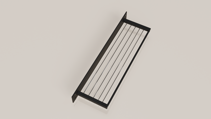 Geeth Influence Shimmery Aluminium Black Towel Rack 600 MM : #7018 WBS