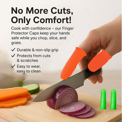 Latex Kitchen Finger Cap Pack of 5 | Multi Color