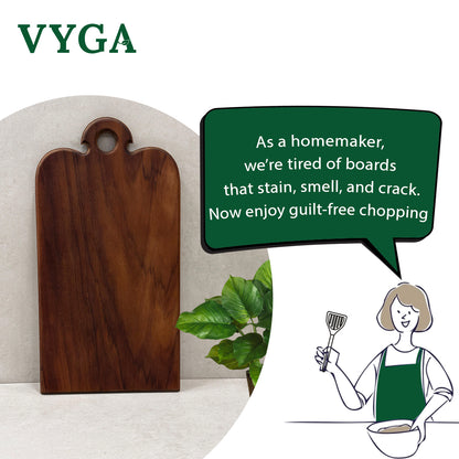 Vyga Teakwood Chopping Board – Chop Fresh. Stay Clean. No Toxins.